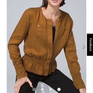 NWOT White House Black Market Smocked Jacket